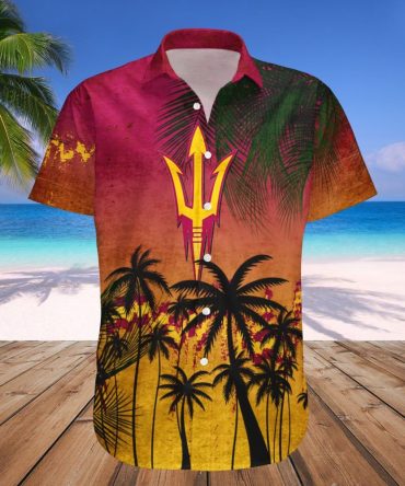 Arizona State Sun Devils Hawaii Shirt Coconut Tree Tropical Grunge – Ncaa