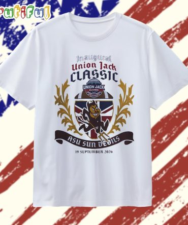 Arizona State Sun Devils Inaugural Union Jack Classic London 2026 Football T Shirt