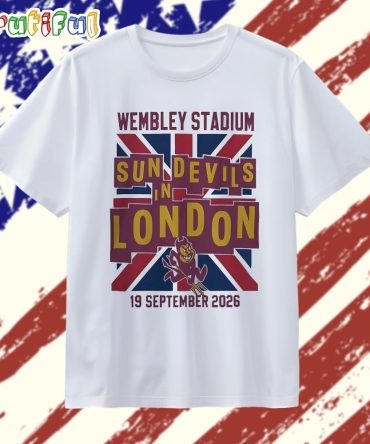 Arizona State Sun Devils London Game Wembley Stadium Sep 19 2026 T Shirt