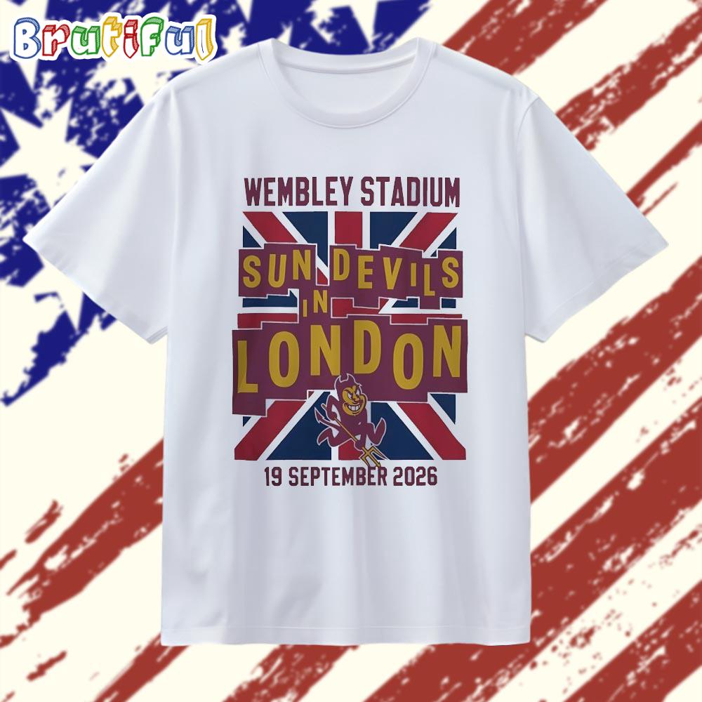 Arizona State Sun Devils London Game Wembley Stadium Sep 19 2026 T Shirt
