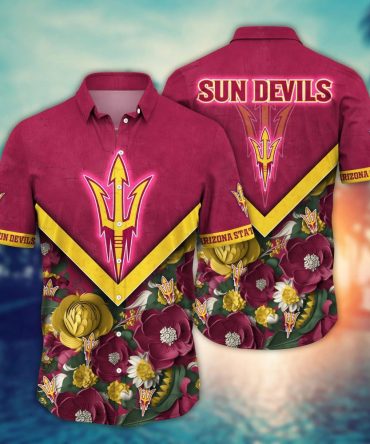 Arizona State Sun Devils Ncaa Hawaiian Shirt Custom Ceiling Fans Aloha Shirt