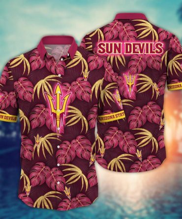 Arizona State Sun Devils Ncaa Hawaiian Shirt Daylight Aloha Shirt