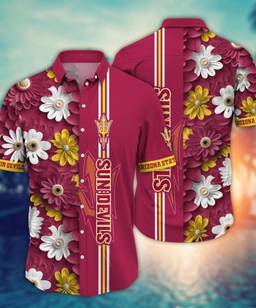 Arizona State Sun Devils Ncaa Hawaiian Shirt Lush Greenery Friendly Match Shirts