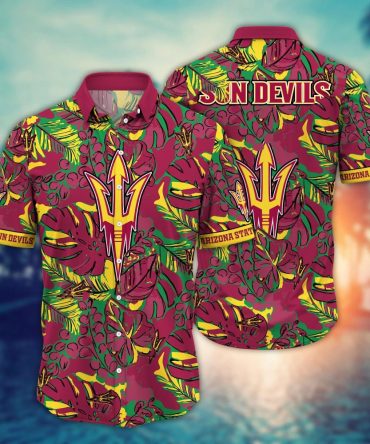 Arizona State Sun Devils Ncaa Hawaiian Shirt Music Festivals Aloha Shirt