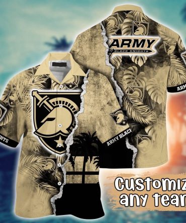 Army Black Knights Ncaa Hawaiian Shirt Custom Sun Rays The Green Pitch Sport Shirts
