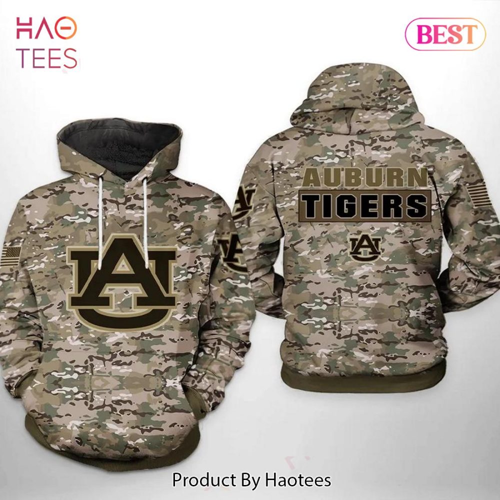 Auburn Tigers Camo Veteran 3D Hoodie Ncaa Cheer Gifts