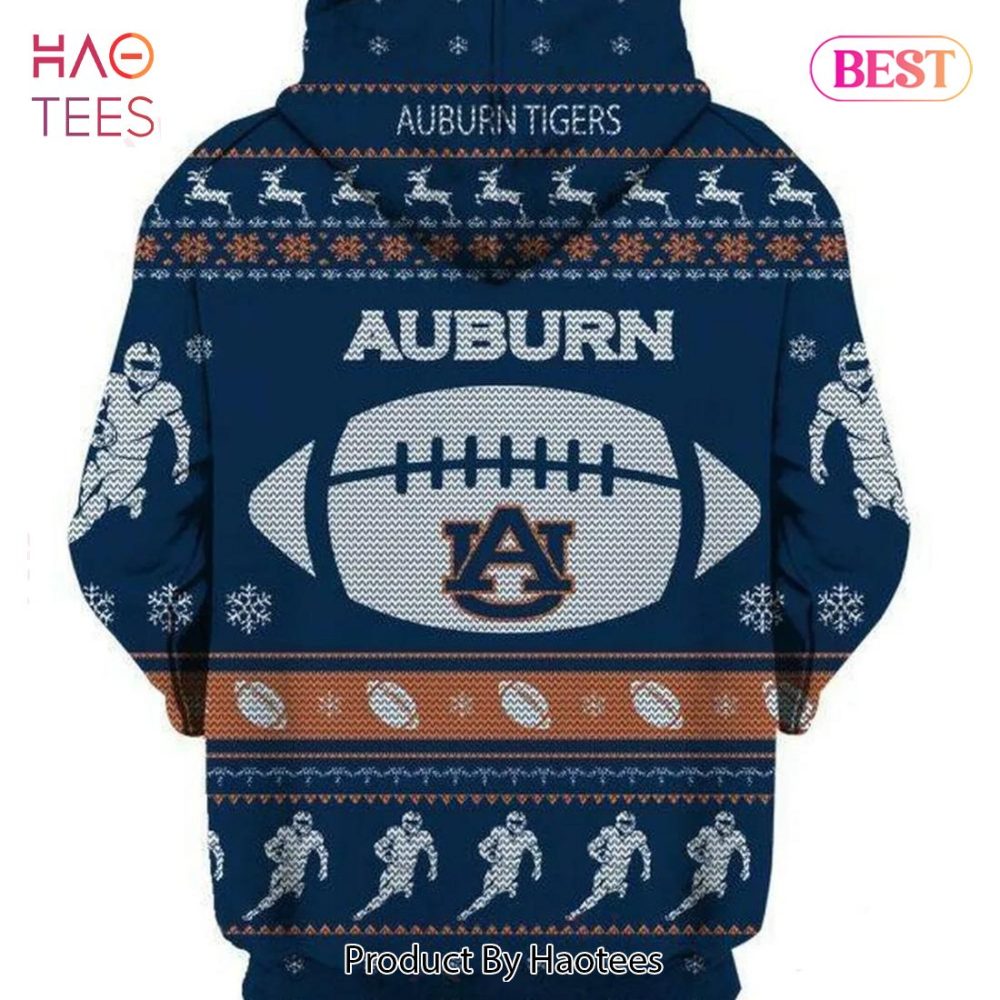 Auburn Tigers Christmas For Fan 3D Hoodie Auburn Tigers Fan Gift Ideas