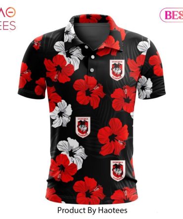 Nrl St. George Illawarra Dragons Special Aloha Golf Polo Design
