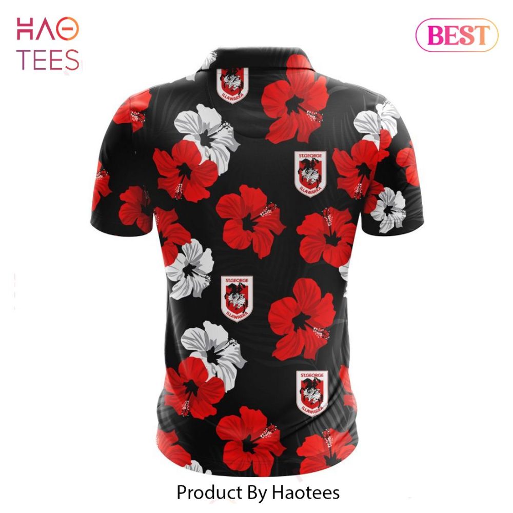 Nrl St. George Illawarra Dragons Special Aloha Golf Polo Design - Image 2