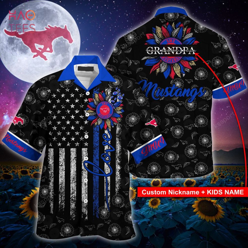 Smu Mustangs Hawaiian Shirt