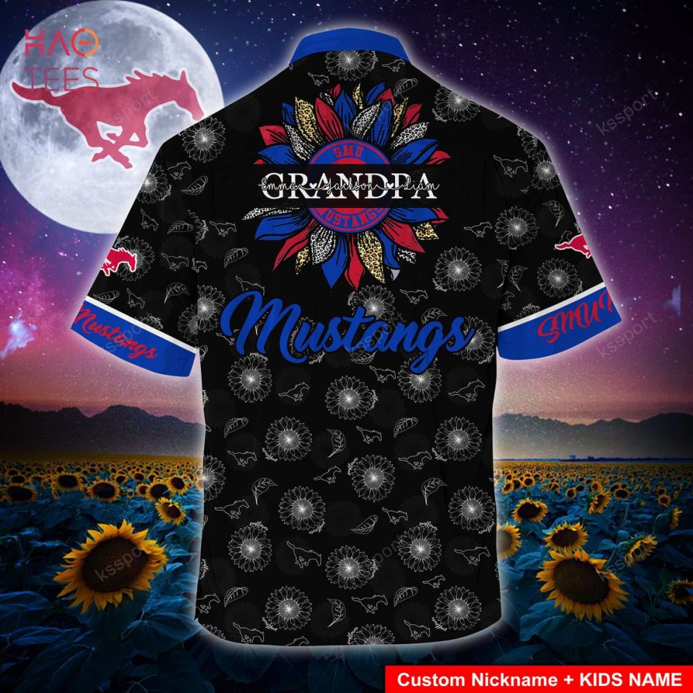 Smu Mustangs Hawaiian Shirt - Image 2