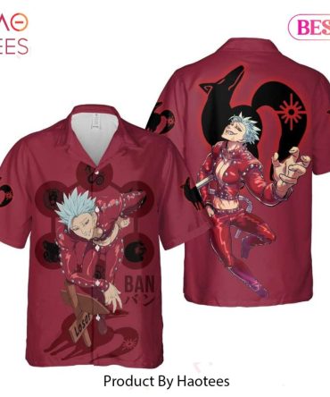 Ban The Fox Sin Of Greed Hawaiian Shirt The Seven Deadly Sins Anime Shirt For Men Women