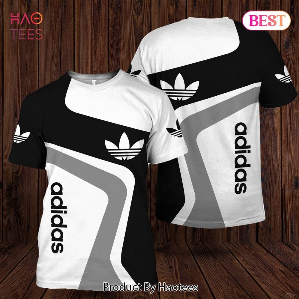 Adidas Black Mix Color 3D T-Shirt
