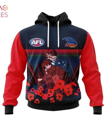 Afl Adelaide Football Club, Specialized 2022 Anzac Jersey Concepts 3D Hoodie