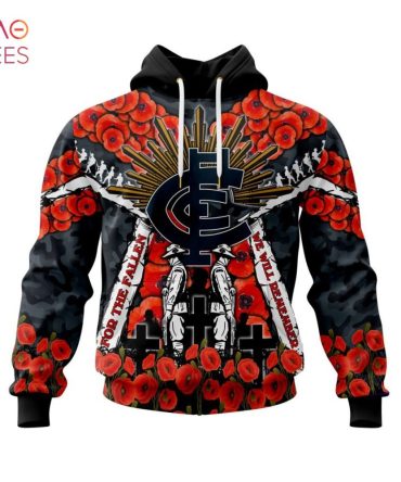 Afl Carlton Football Club, Specialized 2022 Anzac Jersey Concepts 3D Hoodie