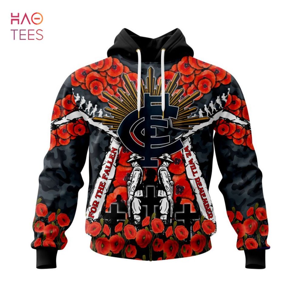 Afl Carlton Football Club, Specialized 2022 Anzac Jersey Concepts 3D Hoodie