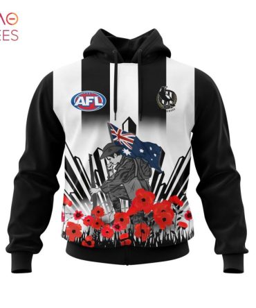 Afl Collingwood Football Club, Specialized 2022 Anzac Jersey Concepts 3D Hoodie