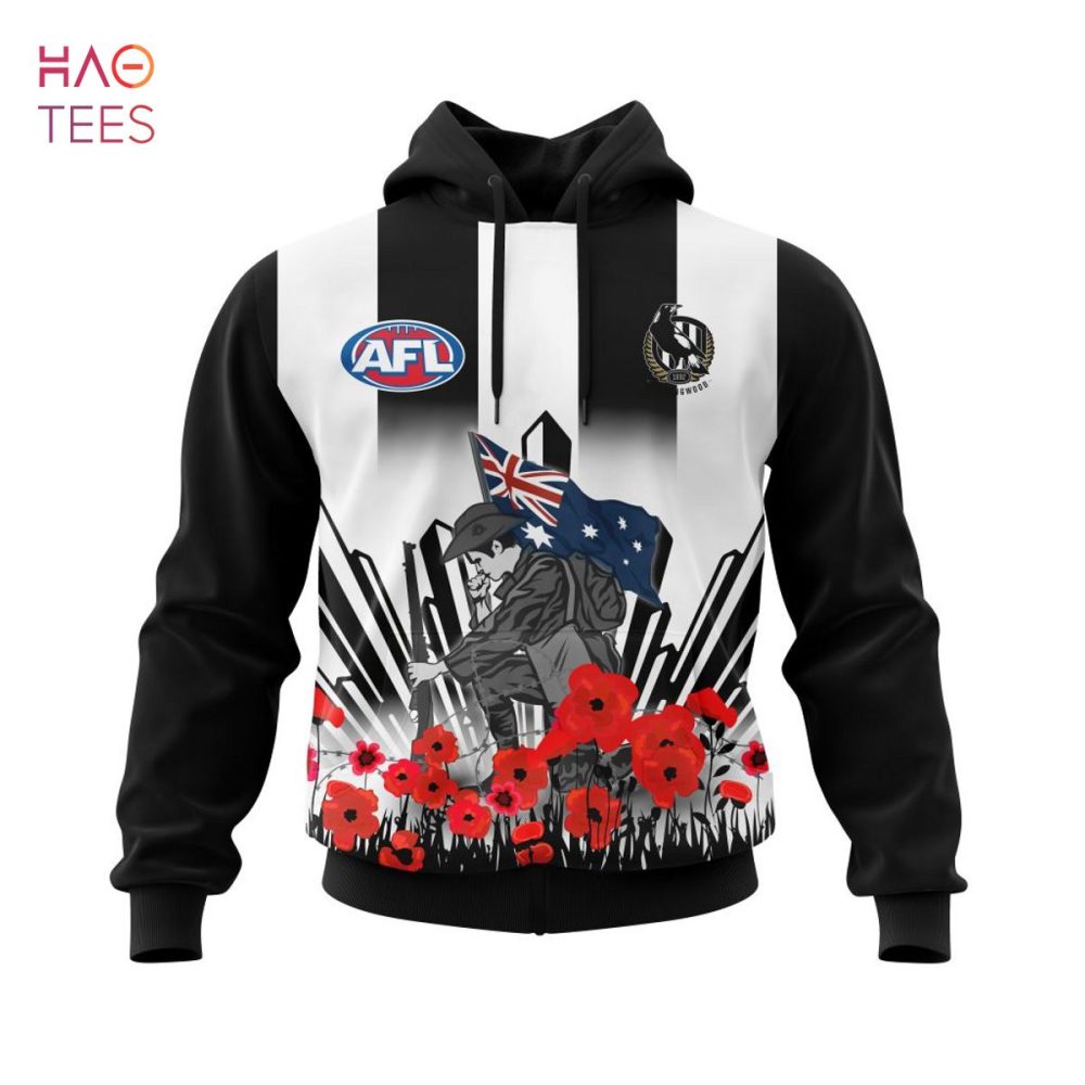 Afl Collingwood Football Club, Specialized 2022 Anzac Jersey Concepts 3D Hoodie