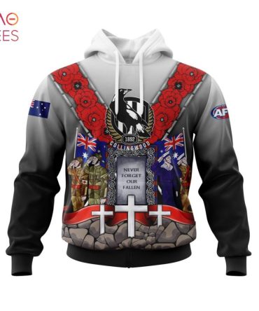 Afl Collingwood Football Club, Specialized 2022 Anzac Jersey Concepts 3D Hoodie