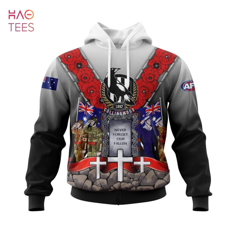 Afl Collingwood Football Club, Specialized 2022 Anzac Jersey Concepts 3D Hoodie