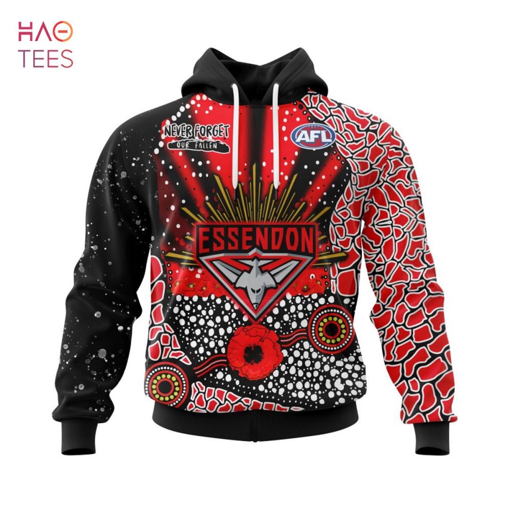 Afl Essendon Football Club, Specialized Anzac Jersey Concepts 3D Hoodie