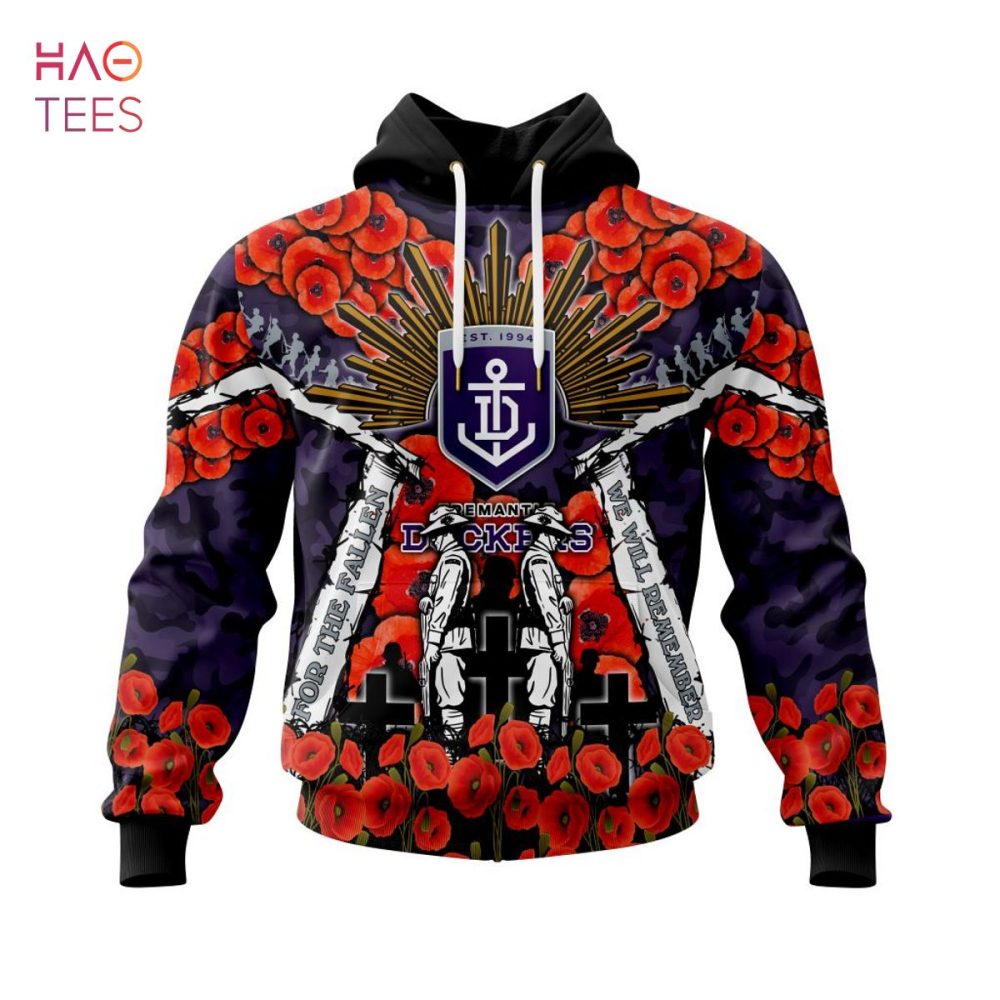 Afl Fremantle Dockers, Specialized 2022 Anzac Jersey Concepts 3D Hoodie Pod Design