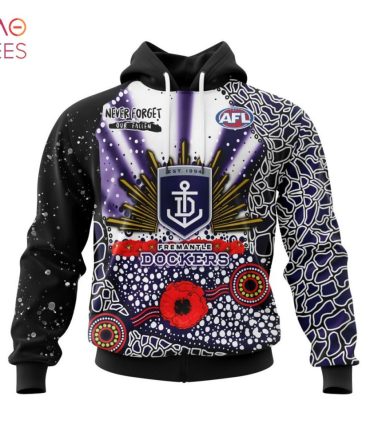 Afl Fremantle Dockers, Specialized Anzac Jersey Concepts 3D Hoodie