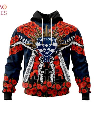 Afl Geelong Football Club, Specialized 2022 Anzac Jersey Concepts 3D Hoodie