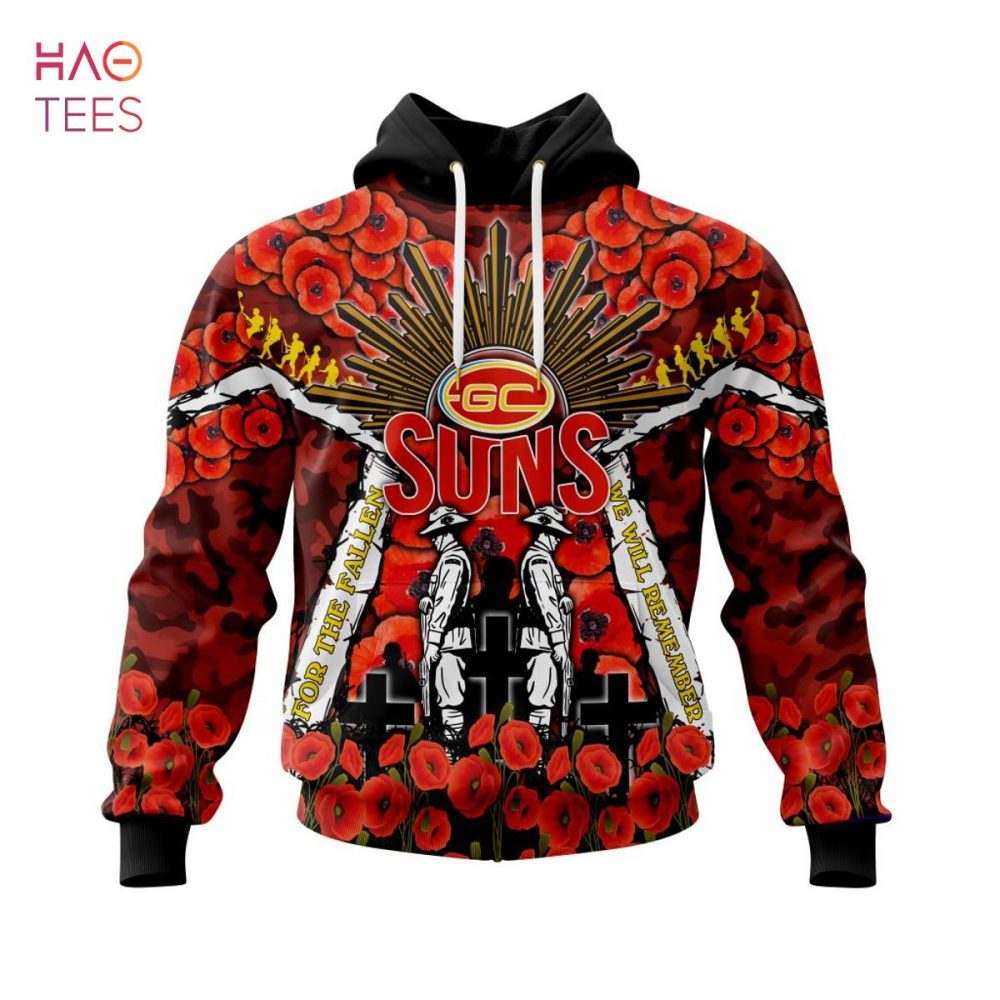 Afl Gold Coast Football Club, Specialized 2022 Anzac Jersey Concepts 3D Hoodie Pod Design
