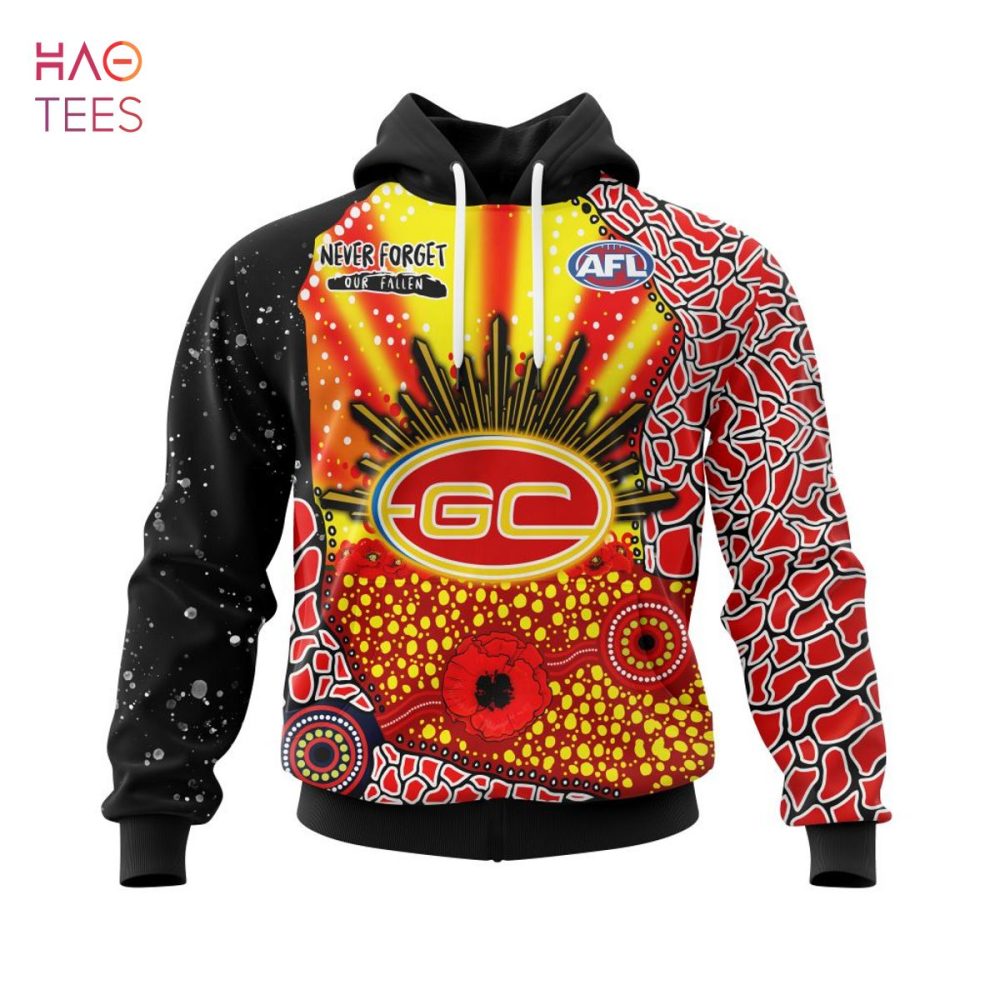 Afl Gold Coast Football Club, Specialized Anzac Jersey Concepts 3D Hoodie