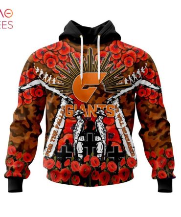 Afl Greater Western Sydney Giants, Specialized 2022 Anzac Jersey Concepts 3D Hoodie Pod Design