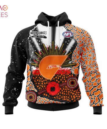 Afl Greater Western Sydney Giants, Specialized Anzac Jersey Concepts 3D Hoodie