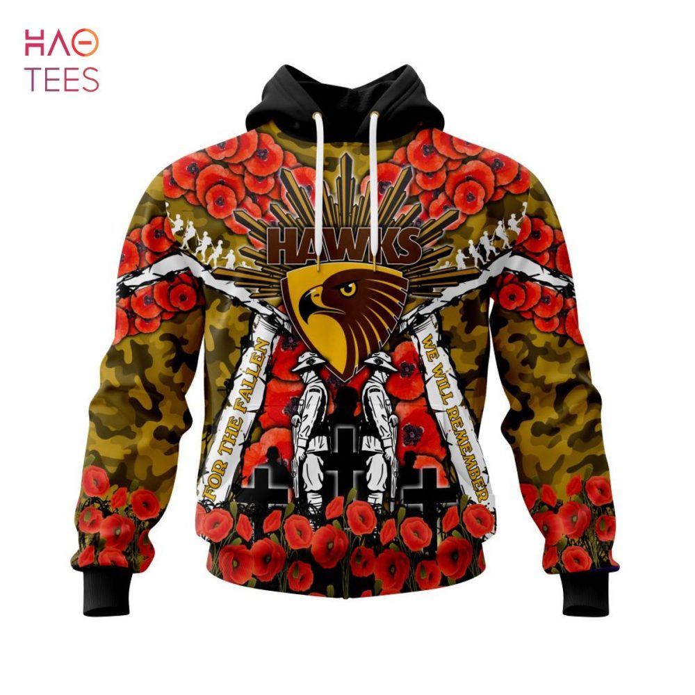 Afl Hawthorn Football Club, Specialized 2022 Anzac Jersey Concepts 3D Hoodie Pod Design