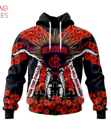 Afl Melbourne Football Club, Specialized 2022 Anzac Jersey Concepts 3D Hoodie Pod Design