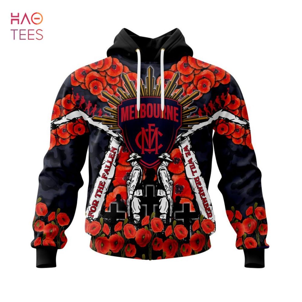 Afl Melbourne Football Club, Specialized 2022 Anzac Jersey Concepts 3D Hoodie Pod Design