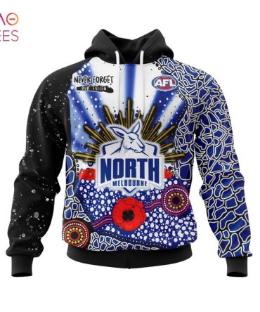 Afl North Melbourne Football Club, Specialized Anzac Jersey Concepts 3D Hoodie