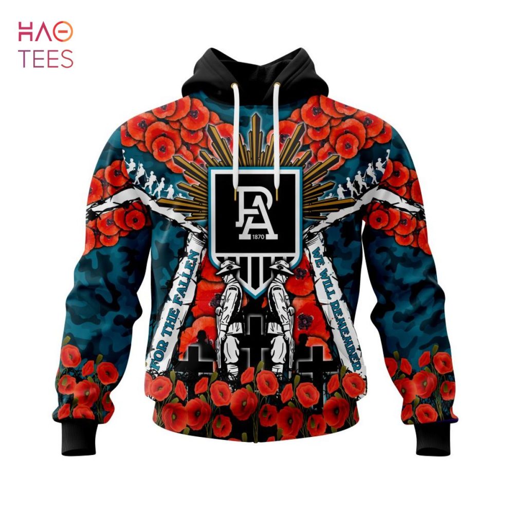 Afl Port Adelaide, Specialized 2022 Anzac Jersey Concepts 3D Hoodie