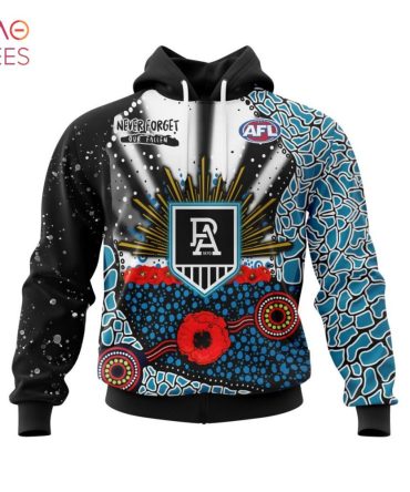 Afl Port Adelaide, Specialized Anzac Jersey Concepts 3D Hoodie