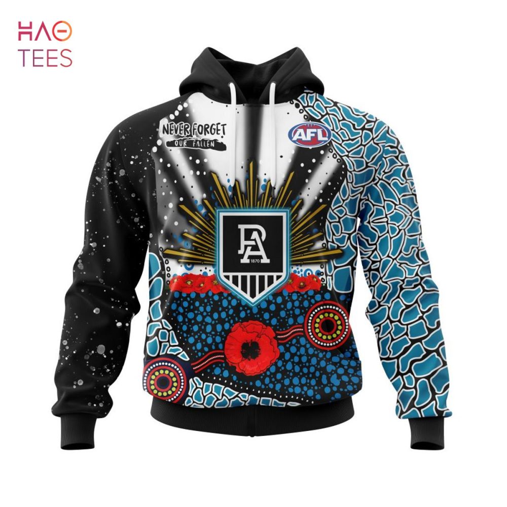 Afl Port Adelaide, Specialized Anzac Jersey Concepts 3D Hoodie