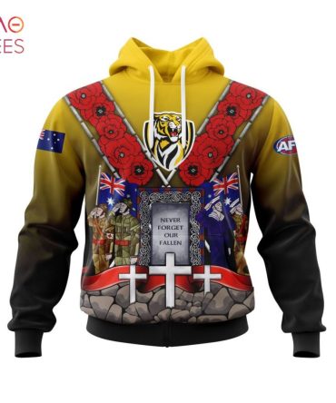 Afl Richmond, Specialized 2022 Anzac Jersey Concepts 3D Hoodie Pod Design
