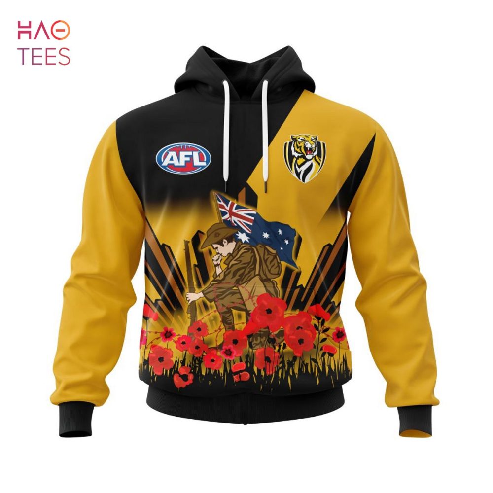 Afl Richmond, Specialized 2022 Anzac Jersey Concepts 3D Hoodie