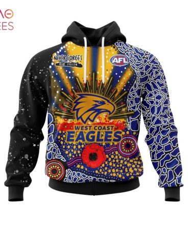 Afl West Coast Eagles, Specialized Anzac Jersey Concepts 3D Hoodie
