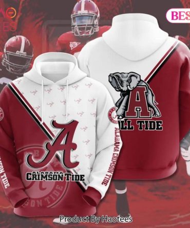 Alabama Crimson Tide Many Logo 3D Hoodie Ncaa Cheer Gifts
