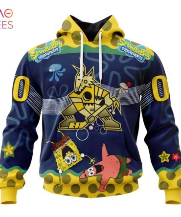 Arizona Coyotes, Specialized Jersey With Spongebob 3D Hoodie