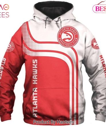 Atlanta Hawks 3D Hoodie Zippered Atlanta Hawks Graphic Printed