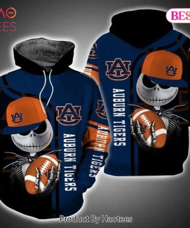 Auburn Tigers And Jack Skellington 3D Hoodie Gifts For Auburn Tigers Fans
