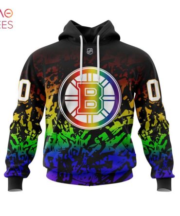 Boston Bruins, Specialized New Pride Jersey 3D Hoodie