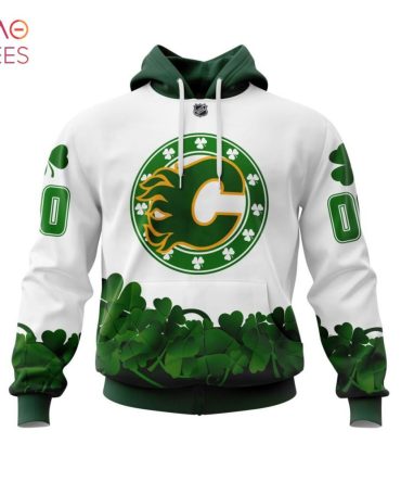 Calgary Flames, Happy St.Patrick Days Jersey 3D Hoodie