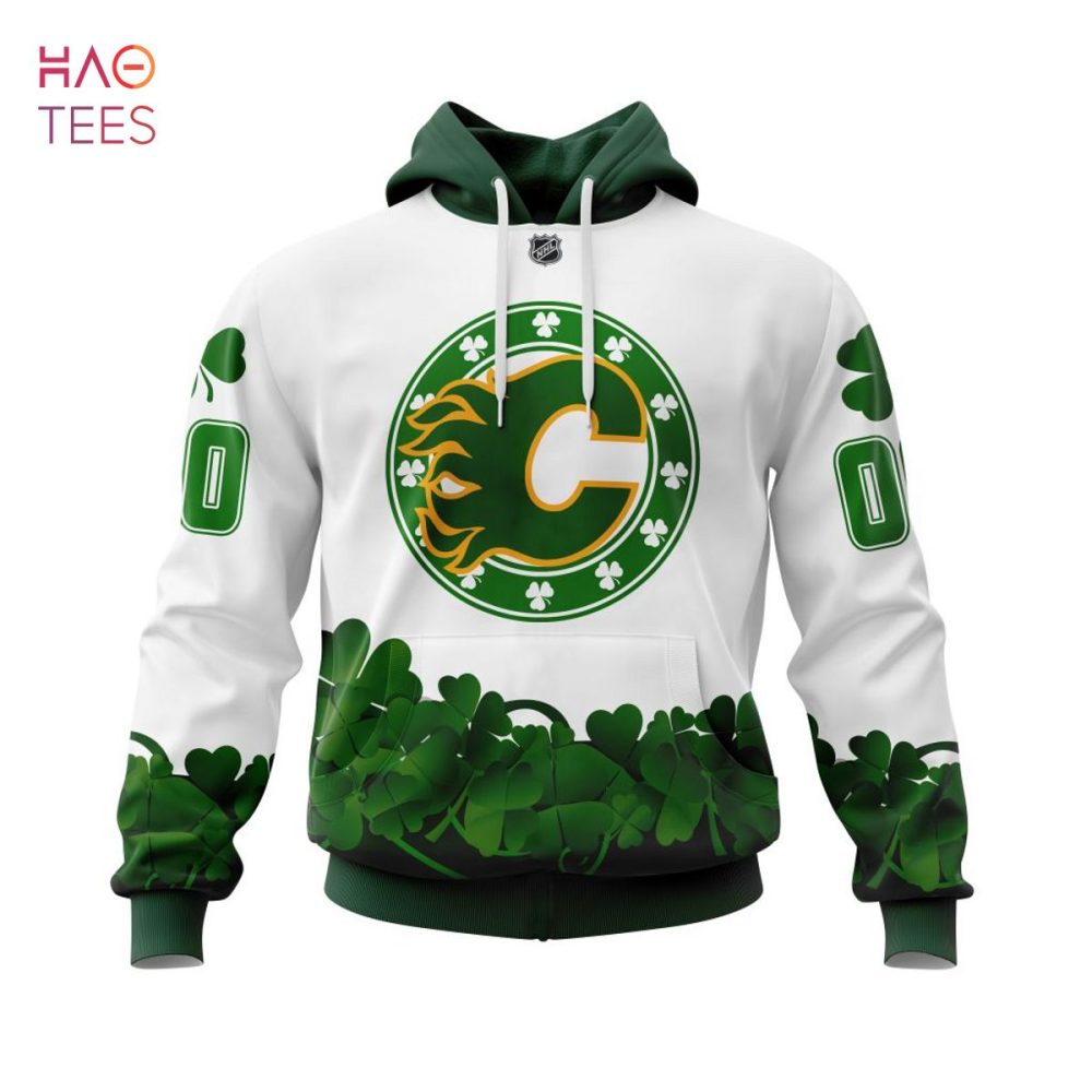 Calgary Flames, Happy St.Patrick Days Jersey 3D Hoodie