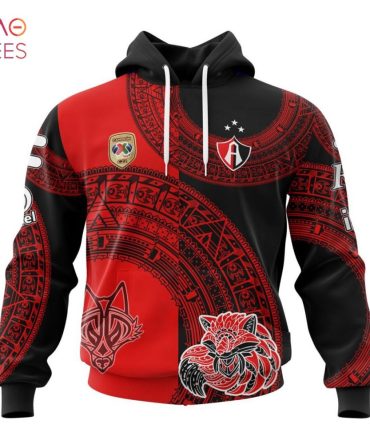 Liga Mx Atlas, Specialized Team Jersey With Aztec Design 3D Hoodie Trend